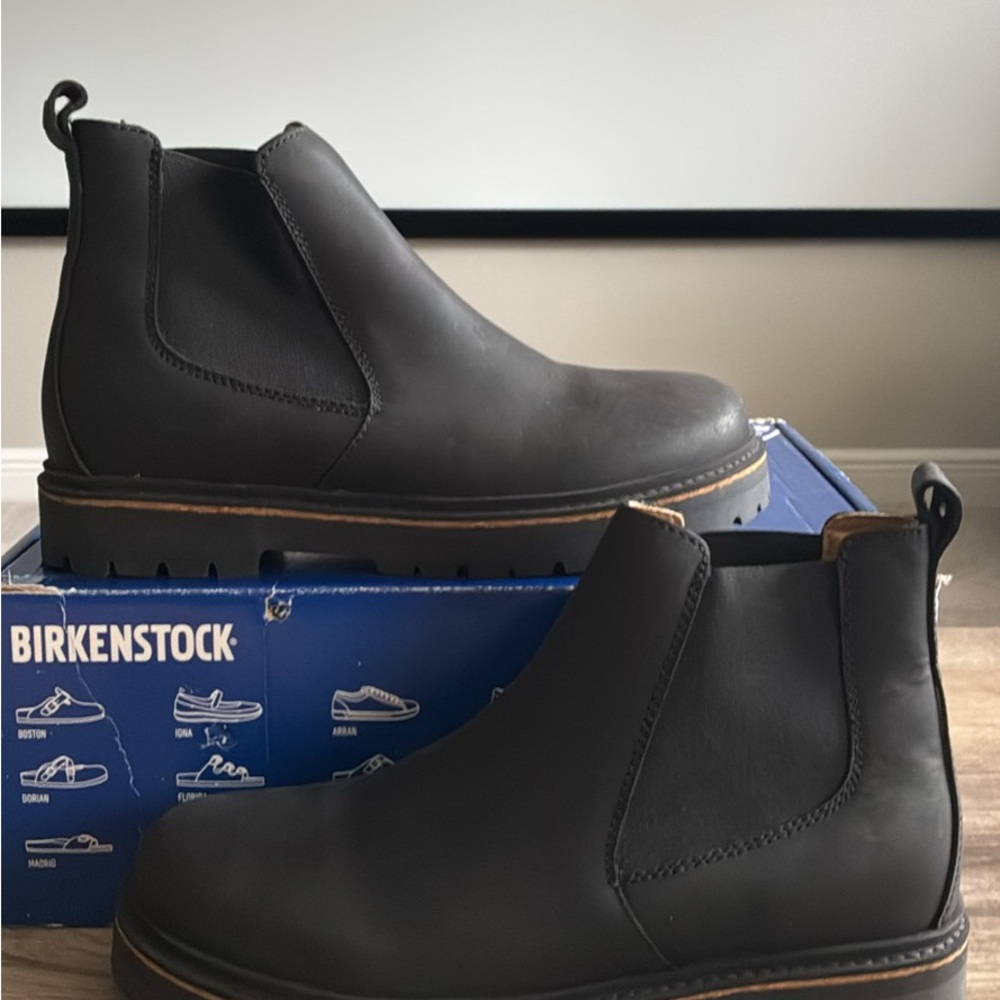 38 Birkenstock Stalon Leather Boots
